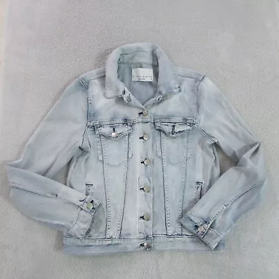 Decjuba Jacket 12 Light Blue Denim Button Up Womens D-Luxe Basics • $44.95