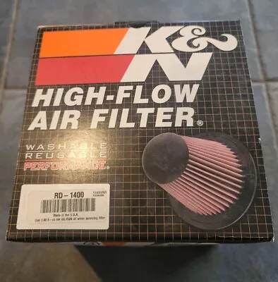 K&N Universal High Performance Air Filter RD-1400 Universal Round Clamp-On • $44.99