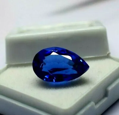 $11.40 • Buy Natural Blue Sapphire Loose Gemstone 10 Cts Pear Cut Certified Sapphire Stone