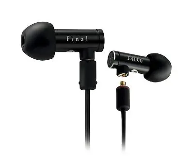 FINAL E4000 In-Ear Earphones Hi-Res Earbuds IEM Headphones (Black) • $139