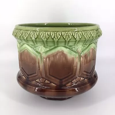 Brush McCoy Blended Majolica 1910s Antique Art Pottery Jardiniere Pedestal 10.5” • $249.99