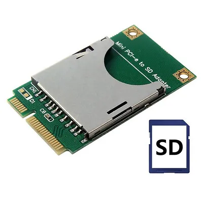 Mini PCI-E To SD SDHC TF MMC Memory Card Reader Adapter As SSD PA-MR04 • $14.90