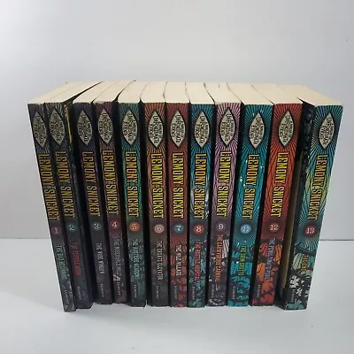 LEMONY SNICKET Books A Series Of Unfortunate Events 1 - 13 Complete Book Set Lot • $60