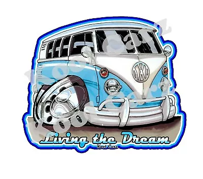 Car Window Vinyl Stickers Decal Kombi Split Screen. Surf 22cm X 25cm. • $14.90