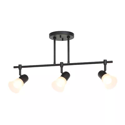 Black Track Lighting Modern 3 Light Track Lights Ceiling Vintage Kitchen Light • $86.99