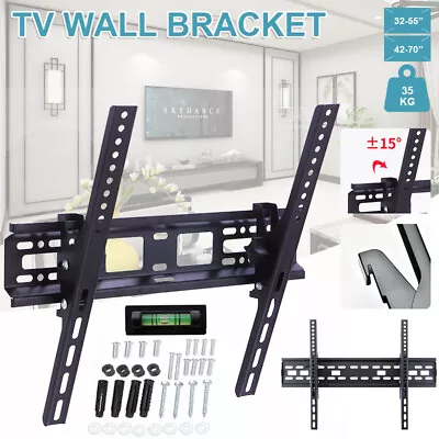 $15.05 • Buy TV Wall Mount Bracket Tilt Slim LCD LED 32 40 42 47 50 55 60 62 65 70 75 Inch AU