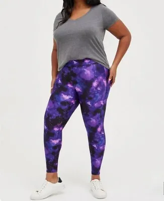 Torrid Full Length Signature Waist Liquid Legging Galaxy Celestial Sz 2X NWOT  • £18.81