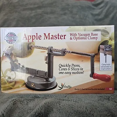 Norpro Apple Master: Apple Peeler - Corer And Slicer - With Vacuum Base & Clamp • $12.87