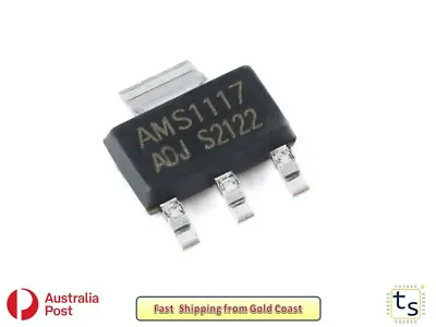 AMS1117-ADJ Voltage Regulator Low Drop Out  - 1A SOT-223 5 Or 10 Pack • $3.99