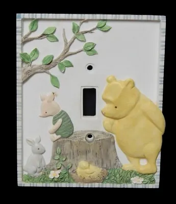 Disney Classic Pooh Piglet Rabbit Duck  3-d Ceramic Light Switch Awesome A+  • $28