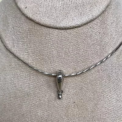 Vintage 925 Sterling Silver Chamilia Charm Pendant Necklace On Omega Chain 7.78g • £30