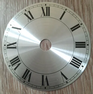 £9.95 • Buy NEW - 3 Inch Clock Dial Face - Silver Finish 76mm - Roman Numerals - DL05