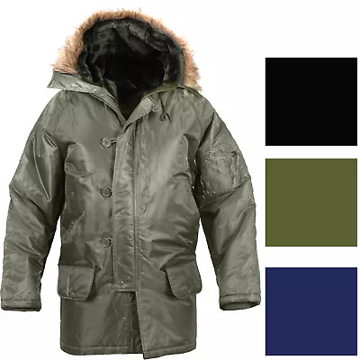 Cold Weather N-3B Military Snorkel Parka Jacket Long Insulated N3B Winter Coat • $97.99