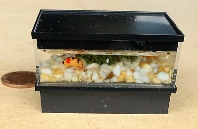 Oblong Fish Pond With A Top & Base And 2 Koi Carp Tumdee 1:12 Scale Dolls House • $8.81