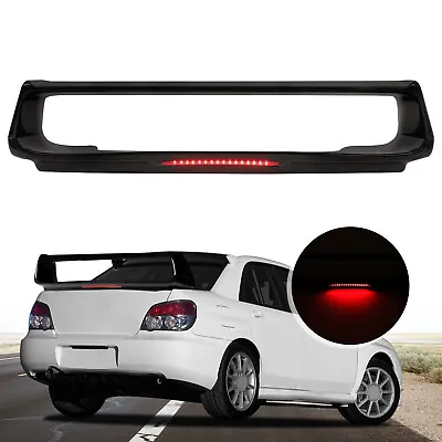 Glossy Black Trunk Spoiler Wing W/LED Brake Light For Subaru Impreza 2002-2007 • $179.59