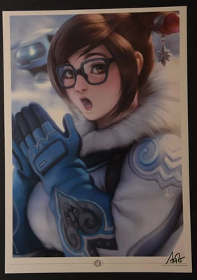 $99.35 • Buy 2016 SDCC Blizzard Overwatch Mei Stanley Artgerm Lau Signed Art Print