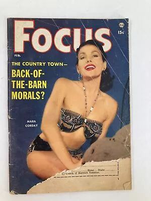 VTG Focus Magazine February 1957 Vol 7 #2 Mara Corday The Country Town No Label • $13.45