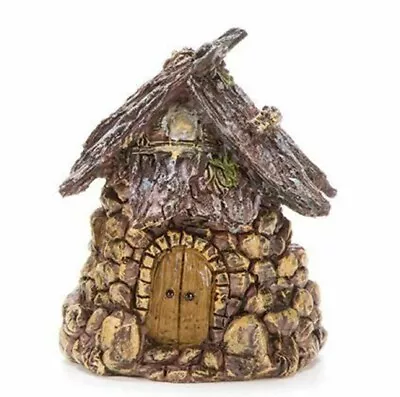 Fairy Hut With Stone Walls Fairy Garden Miniature House Treehouse For Gnomes • $11.99