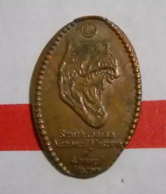 Smithsonian National Museum Elongated Penny USA Cent T-Rex Copper Souvenir Coin • $1.99