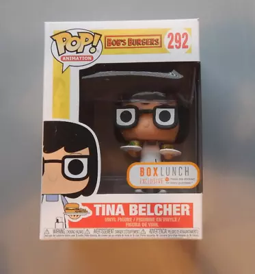 Tina Belcher (w/Cheeseburger) Box Lunch Exclusive – Funko Pop 292 Bob's Burgers • $50