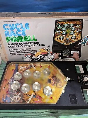 Vintage Marx Cycle Race Electric Pinball Game W/ Box • $99.99