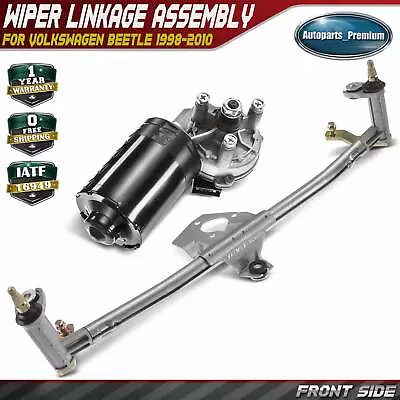 Front Side Windshield Wiper Linkage Assembly W/Motor For Volkswagen Beetle 98-10 • $60.99