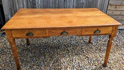 Circa 19th Century Solid Oak Farmhouse Table With 6 Drawer - Beautiful Item • £895