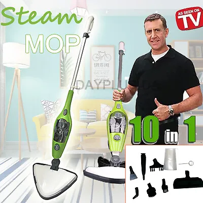 1300W Power Steam Mop Steam Cleaner Multi-purpose 10-in-1 Heavy Duty Safety ✅✅✅ • $66.38