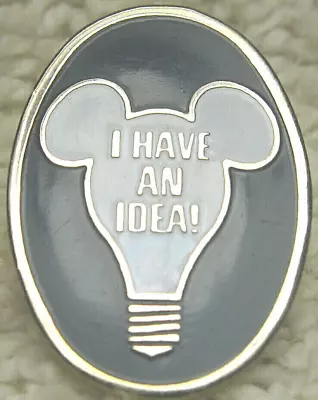 1986 Disney - Mickey Mouse Lightbulb - I Have An Idea - Cast Member Lapel Pin • $24.99