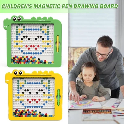 £8.59 • Buy Magnetic Drawing Board For Kids Doodle Dot Art Educational Preschool Toys UK