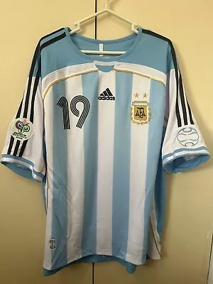 Argentina 2006 World Cup Home Jersey Messi #19 Medium And Large • $56.90