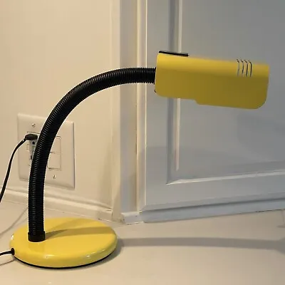 Targetti Sankey Yellow Table Desk Lamp Vintage Mid Century Modern Italian • $122.49