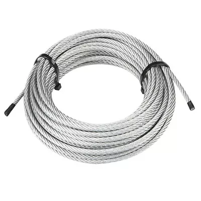 7 X 19 Galvanized Aircraft Cable Wire Rope 3/8  - 50 Ft • $46.57