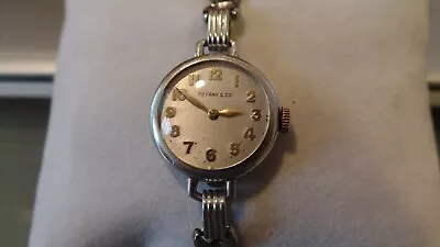 Vintage Platinum Tiffany & Co Ladies Watch By IWC 40's • $375