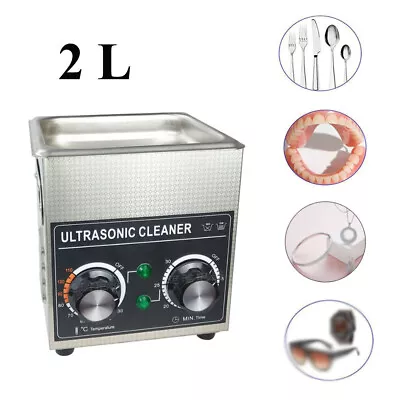 2L Ultrasonic Cleaning Machine Jewelry Watch Glasses Ultrasound Cleaner Heating • $216.69