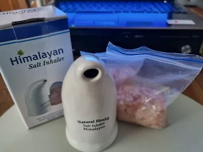 Himalayan Salt Inhaler For Asthma Patient Salt Pipe Crystals Salt Anti Bacterial • £9.99