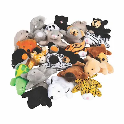 Mini Zoo Stuffed Animal Assortment Party Favors Plush Toys 50 Pieces • $51.74