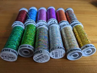 Gutermann Holoshimmer Metallic Threads (200m). 12 Different Colours.  • £31