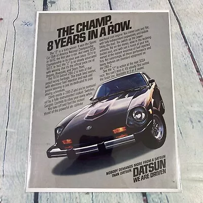 Vintage 1979 Print Ad Datsun 280-Z Sports Car Magazine Advertisement Paper • $10.49