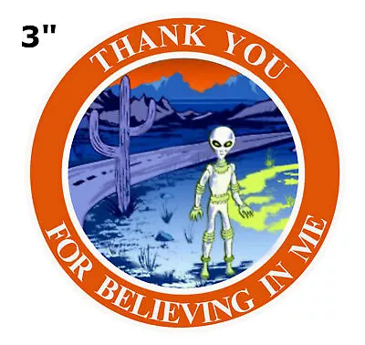 ALIEN Xfiles Car Truck Window Bumper Graphics Sticker Decal Souvenir • $2.99