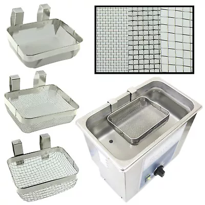 Ultrasonic Jewelry Cleaning Baskets 5  X 4  Stainless Steel Mesh For Small Parts • $19.99