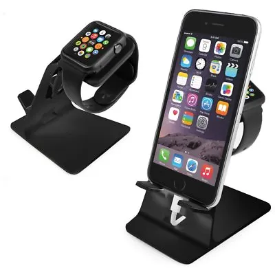 £6.99 • Buy Apple Watch & IPhone Stand Holder Docking Station In Black By Orzly® 