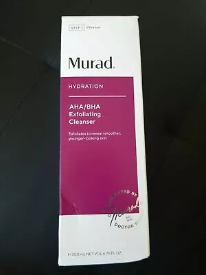 Murad Hydration AHA/BHA Exfoliating Cleanser - 6.75 Oz. In Box FREE SHIPPING • $21.95