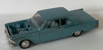 RARE 1962 FORD FAIRLANE 500 DEALER PROMO MODEL CAR Metallic Turquoise OPEN HOOD • $155
