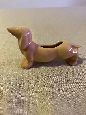 Vintage Dachshund Tan Planter Figurine • $10.99