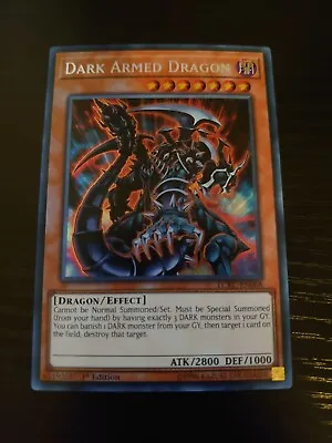 Yugioh Dark Armed Dragon Secret Rare 1st Near Mint Lckc-en068 • £4.49