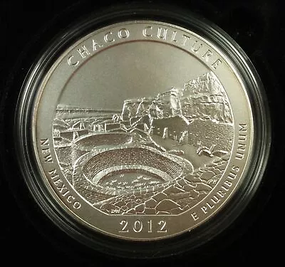 2012 America The Beautiful Chaco National Park New Mexico 5 Oz Silver Coin ATB • $275