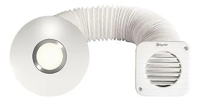 Shower Extractor Fan Bathroom Ceiling Light Kit Xpelair LED  Simply Silent • £92.99