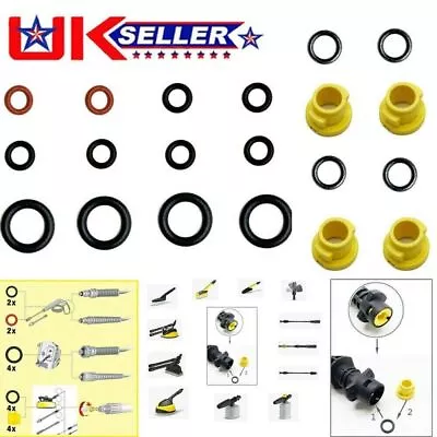 Fit Karcher K2 K3 K4 K5 K6 K7 Pressure Washer Nozzle O Ring Seal Kit 2.640-729.0 • £5.79