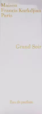 MAISON FRANCIS KURKDJIAN GRAND SOIR EAU DE PARFUM SPRAY UNISEX 1.2 Oz / 35 Ml • $128.99